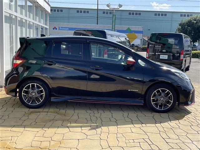 ノート e-パワー ニスモ 純正ナビ・TV・Bluetooth・CD・DVD/全方位カメラ/ETC/ドライブレコーダー/オートライト/純正アルミ/LEDヘッドライト/衝突軽減システム/車線逸脱警報/スマートキー(34枚目)