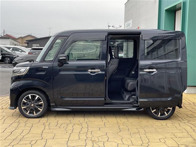 スペーシアカスタム ハイブリッドXSターボ メモリナビ フルセグテレビ バックカメラ 両側パワースライドドア クルーズコントロール ETC 衝突軽減ブレーキレーンキープLEDライトハーフレザーシートシートヒーター(33枚目)