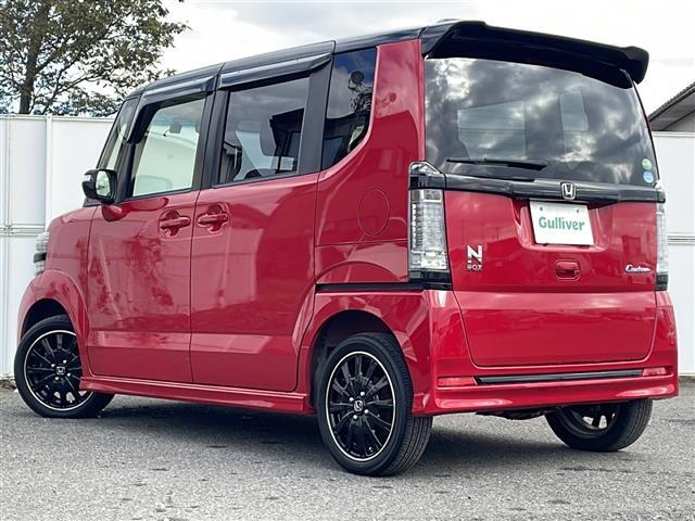 N-BOXカスタム G・ターボLパッケージ シティブレーキアシスト アルパインナビ バックC Bluetooth DVD再生 フルセグTV 両側パワースライドドア ハーフレザーシート シートヒーター 純正15インチAW パドルシフト ETC(38枚目)
