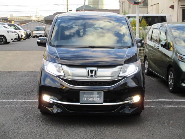 ステップワゴンスパーダ スパーダホンダセンシング ギャザズナビ フルセグ Rカメラ ミュージックラックETC ドラレコ VSA LED フォグ AWRモニター 両側PSD スマートキー ドアバイザー(5枚目)