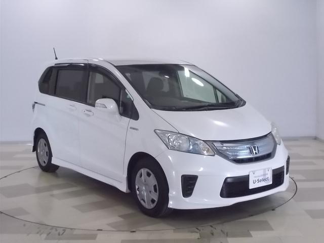 フリードハイブリッド ジャストセレクション 禁煙車 2列目ベンチシート(7人乗り) ディスチャージヘッドライト 両側PSD スマートキー クルーズコントロール ディスプレーオーディオ リアカメラ ドラレコ セキュリティー 横滑り防止機能 記録簿(28枚目)