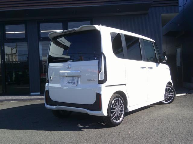 Ｎ－ＢＯＸカスタム ターボ　当社レントアップ車　イモビライザー　衝突被害軽減　禁煙　キーフリー　ＥＳＣ　パワステ　両席エアバック　サイドエアバッグ　ターボ車　ＵＳＢ接続　Ａライト　スマキー　Ｂカメ　パワーウィンドウ　ＥＴＣ（2枚目）