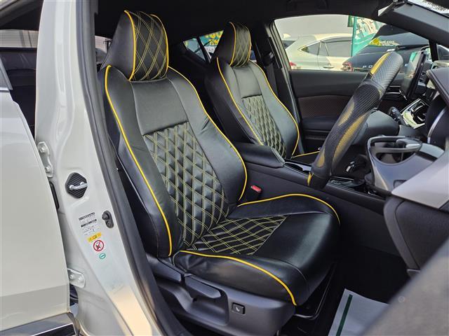 Ｃ－ＨＲ Ｇ　ＴＥＩＮダウンサス　社外リアスポイラー　社外ウィンカー／テールランプ　前後純正ドライブレコーダー　モデリスタエアロ　シート／ハンドルカバー　社外９インチナビ　クルーズコントロール（18枚目）