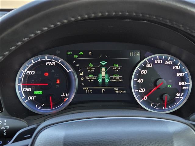 クラウンハイブリッド ＲＳアドバンス　ムーンルーフ　Ｗｅｄｓ製Ｋｒａｎｚｅアルミホイール（２０インチ）　社外ミラー型レーダー　パノラミックビューモニター　トヨタセーフティセンス　Ｄ＋Ｎ席シートヒーター　Ｄ＋Ｎ席ベンチレーション（8枚目）