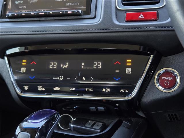 ヴェゼル ハイブリッドＺ　アダプティブクルーズコントロール　パドルシフト　ＥＴＣ　社外ＳＤナビ（ＭＤＶ－Ｚ７０１）　Ｂｌｕｅｔｏｏｔｈオーディオ　フルセグテレビ　バックカメラ　ＭＴモード付きＡＴ　Ｄ＋Ｎ席ヒートシーター（15枚目）