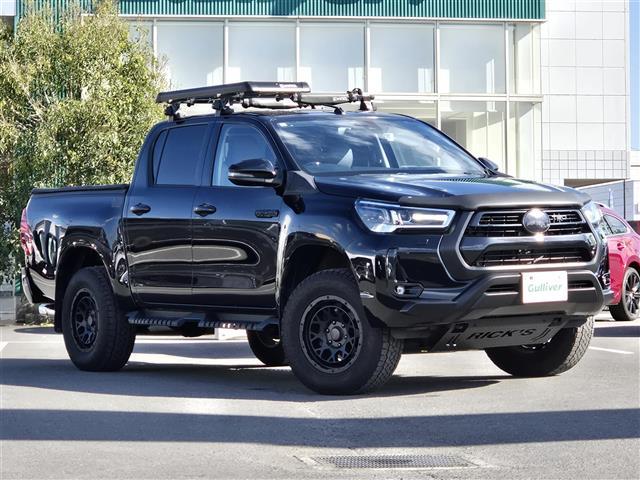 ハイラックス Z GANADORマフラー RAYS製17インチアルミホイール RICKSスキッドプレート INNOルーフキャリア EGRバグガード HELIOSサイドステップ BATTLEZリフトアップスプリング(29枚目)