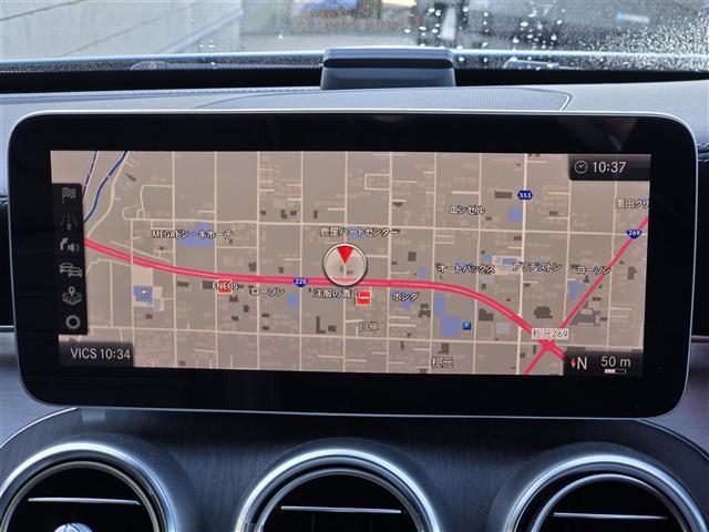 Ｃクラス Ｃ４３　４マチッククーペ　ディストロニック　ツインターボ　４ＷＤ　ムーンルーフ　Ｄ＋Ｎ席シートヒーター　ハンドル支援　パーキングアシスト　純正メモリーナビ　Ｂｌｕｅｔｏｏｔｈオーディオ　純正ドライブレコーダー（10枚目）