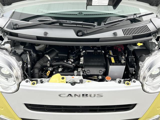 ムーヴキャンバス ストライプスＧターボ　純正７インチナビ　パノラマモニター　保証　新車保証・まごころ保証　１年間・走行距離無制限付き　純正７インチナビ　パノラマモニター　キーフリーシステム　アイドリングストップ　ＬＥＤヘッドランプ　両側電動スライドドア　クルーズコントロール（59枚目）