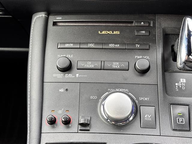 CT CT200h Fスポーツ 後期型ヘッドライト 純正メーカーHDDナビ CD DVD MSV USB AUX フルセグTV バックカメラ 純正17インチAW クルーズコントロール シートヒーター シートリフター スマートキー(13枚目)