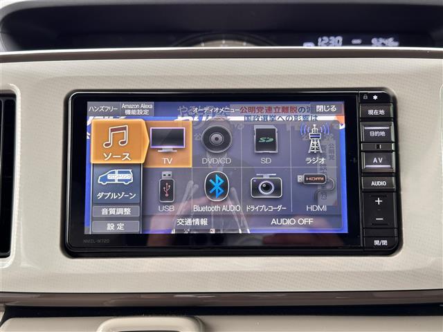 ムーヴキャンバス ＧメイクアップＶＳ　ＳＡＩＩＩ　スマートアシスト３　パノラマモニター　純正ナビ　ドライブレコーダー　両側電動スライドドア　ウィンドシールドデアイサー　ＬＥＤヘッドランプ　フォグランプ　オートライト　オートハイビーム　スマートキー（5枚目）