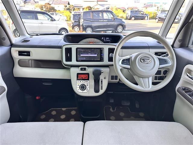 ムーヴキャンバス Ｘメイクアップ　ＳＡＩＩ　スマートアシスト２　衝突回避支援ブレーキ機能　車線逸脱警報機能　誤発進抑制制御機能　先行車発進お知らせ機能　純正ナビ　パノラマモニター　ＥＴＣ　スマートキー　プッシュスタート　アイドリングストップ（3枚目）
