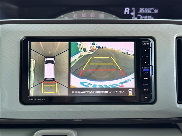 ムーヴキャンバス Ｘメイクアップ　ＳＡＩＩ　スマートアシスト２　衝突回避支援ブレーキ機能　車線逸脱警報機能　誤発進抑制制御機能　先行車発進お知らせ機能　純正ナビ　パノラマモニター　ＥＴＣ　スマートキー　プッシュスタート　アイドリングストップ（4枚目）