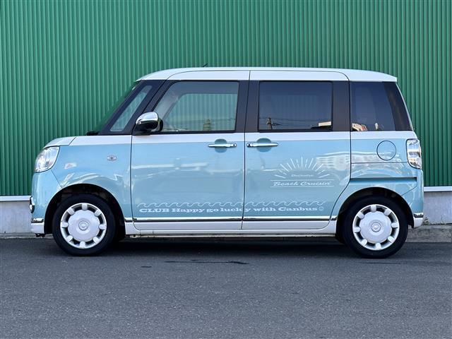 ムーヴキャンバス ＧメイクアップＶＳ　ＳＡＩＩＩ　スマートアシスト３　パノラマモニター　純正ナビ　運転席シートヒーター　両側電動スライドドア　ＬＥＤヘッドランプ　衝突回避支援ブレーキ機能　誤発進抑制制御機能　車線逸脱警報機能　オートハイビーム（36枚目）