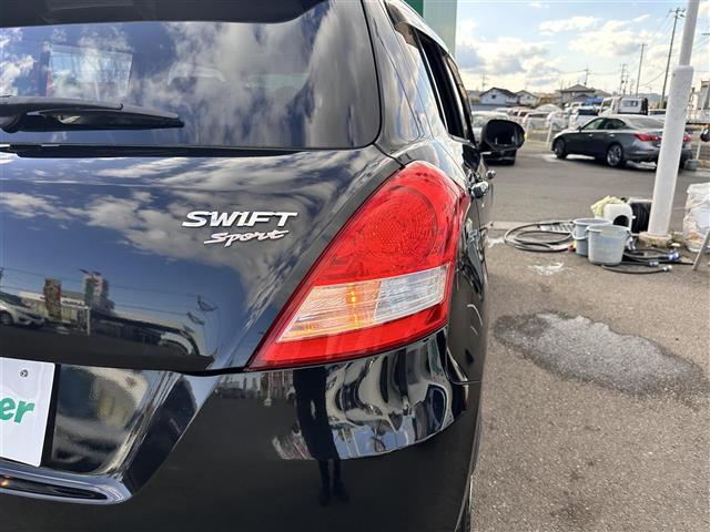 スイフトスポーツ ベースグレード 6MT 社外SDナビ CD DVD SD BT フルセグTV 社外15インチAW 純正アルミ サマータイヤ積み込み クルーズコントロール ヘッドライトレベライザー ステアリングスイッチ スマートキー(40枚目)