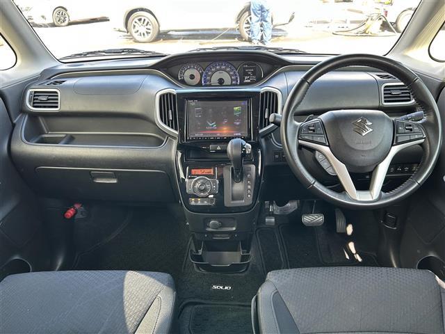 ソリオバンディット ハイブリッドMV セーフティサポート アダプティブクルーズコントロール 純正8インチナビ 全方位モニター ETC シートヒーター 両側電動スライドドア デュアルカメラブレーキサポート ハイビームアシスト 純正AW(3枚目)