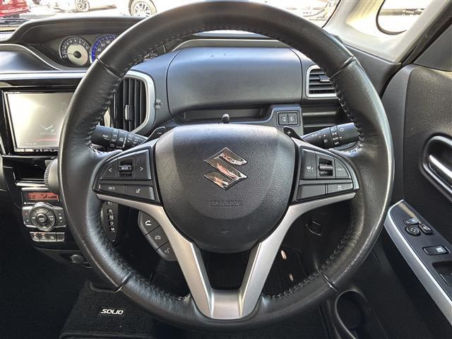 ソリオバンディット ハイブリッドMV セーフティサポート アダプティブクルーズコントロール 純正8インチナビ 全方位モニター ETC シートヒーター 両側電動スライドドア デュアルカメラブレーキサポート ハイビームアシスト 純正AW(8枚目)