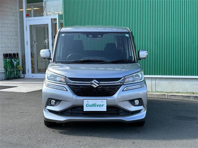 ソリオバンディット ハイブリッドMV セーフティサポート アダプティブクルーズコントロール 純正8インチナビ 全方位モニター ETC シートヒーター 両側電動スライドドア デュアルカメラブレーキサポート ハイビームアシスト 純正AW(18枚目)