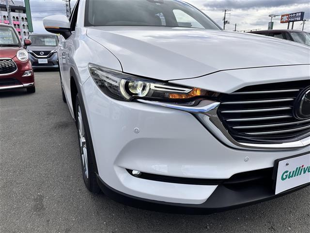 CX-8 XD Lパッケージ 7人乗 360度ビューモニター 純正ナビ ETC 電動リアゲート 本革シート シートヒーター ステアリングヒーター レーダークルーズコントロール レーンキープアシスト BSM ヘッドアップディスプレイ(38枚目)