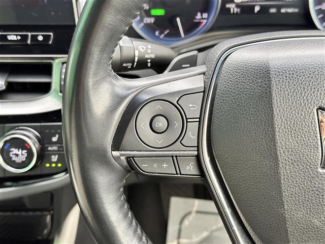 クラウンハイブリッド ＲＳアドバンス　モデリスタフルエアロ　セーフティパッケージプラス　セーフティセンス　レーダークルーズコントロール　ＢＳＭ　パノラミックビューモニター　純正１２．３インチナビ　デジタルインナーミラー　白革シート　ＥＴＣ（8枚目）