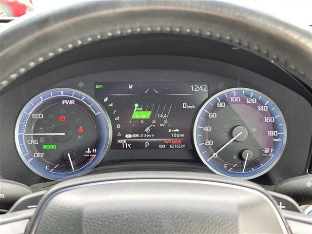 クラウンハイブリッド ＲＳアドバンス　モデリスタフルエアロ　セーフティパッケージプラス　セーフティセンス　レーダークルーズコントロール　ＢＳＭ　パノラミックビューモニター　純正１２．３インチナビ　デジタルインナーミラー　白革シート　ＥＴＣ（10枚目）