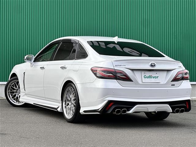 クラウンハイブリッド ＲＳアドバンス　モデリスタフルエアロ　セーフティパッケージプラス　セーフティセンス　レーダークルーズコントロール　ＢＳＭ　パノラミックビューモニター　純正１２．３インチナビ　デジタルインナーミラー　白革シート　ＥＴＣ（20枚目）