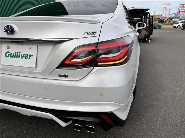 クラウンハイブリッド ＲＳアドバンス　モデリスタフルエアロ　セーフティパッケージプラス　セーフティセンス　レーダークルーズコントロール　ＢＳＭ　パノラミックビューモニター　純正１２．３インチナビ　デジタルインナーミラー　白革シート　ＥＴＣ（40枚目）