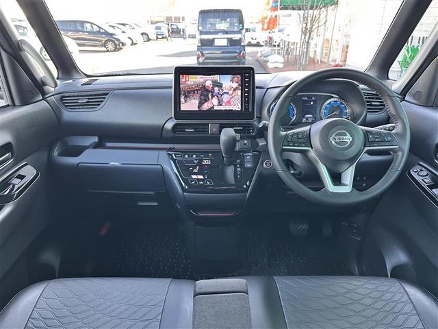 ルークス ハイウェイスターGタボアバンクロムプロパイロットED プロパイロット アラウンドビューモニター 純正9インチナビ ドライブレコーダー 両側ハンズフリーパワースライドドア シートヒーター エマージェンシーブレーキ 車線逸脱警報 コーナーセンサー LED(3枚目)