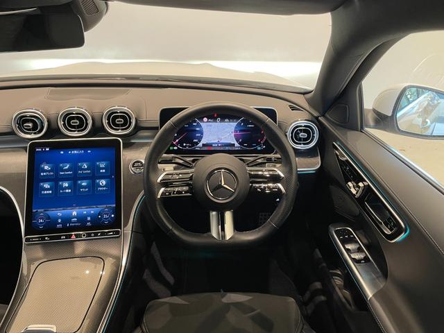 Cクラス C220dアバンギャルド AMGライン ナビ 360°カメラ フルセグ デジタルLED アンビエントライト ハーフレザー シートヒーター パワーシート パワートランク ACC ステアリングアシスト BSM スマートキー 純正18inchAW(5枚目)