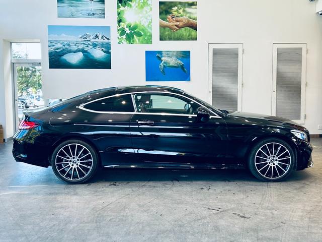 Cクラス C180クーペスポーツレザーエクスクルシブパッケージ レーダーセーフティ パノラマSR HUD ACC 純正ナビ TV バックカメラ applecarplay 純正19インチAW LEDヘッドライト BSM 赤革 メモリ付きパワーシート シートヒーター(6枚目)