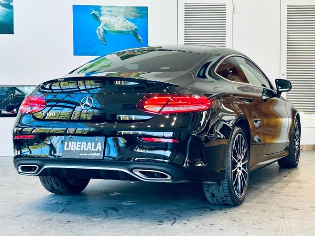 Cクラス C180クーペスポーツレザーエクスクルシブパッケージ レーダーセーフティ パノラマSR HUD ACC 純正ナビ TV バックカメラ applecarplay 純正19インチAW LEDヘッドライト BSM 赤革 メモリ付きパワーシート シートヒーター(7枚目)