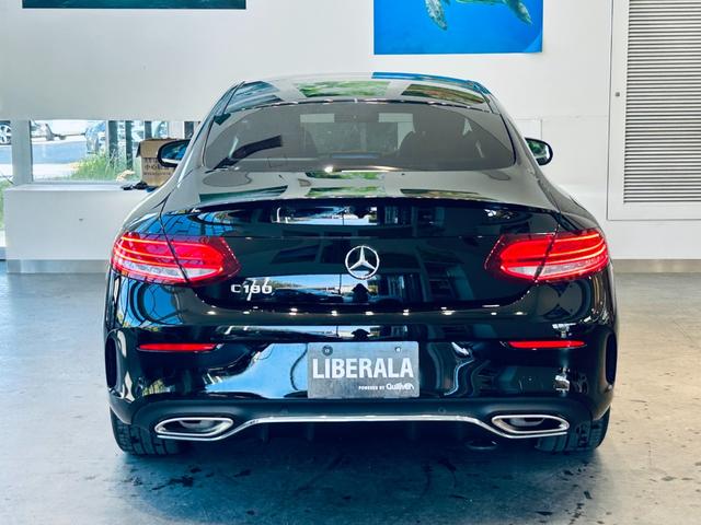 Cクラス C180クーペスポーツレザーエクスクルシブパッケージ レーダーセーフティ パノラマSR HUD ACC 純正ナビ TV バックカメラ applecarplay 純正19インチAW LEDヘッドライト BSM 赤革 メモリ付きパワーシート シートヒーター(8枚目)