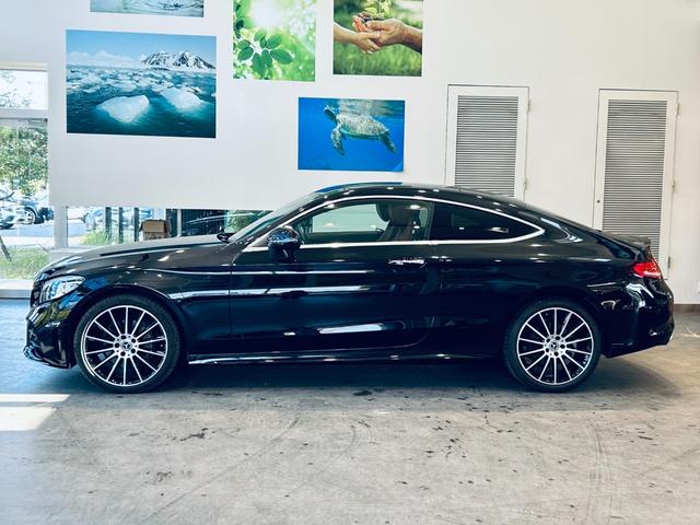 Cクラス C180クーペスポーツレザーエクスクルシブパッケージ レーダーセーフティ パノラマSR HUD ACC 純正ナビ TV バックカメラ applecarplay 純正19インチAW LEDヘッドライト BSM 赤革 メモリ付きパワーシート シートヒーター(9枚目)