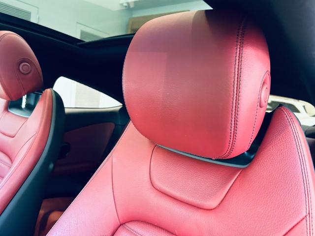 Cクラス C180クーペスポーツレザーエクスクルシブパッケージ レーダーセーフティ パノラマSR HUD ACC 純正ナビ TV バックカメラ applecarplay 純正19インチAW LEDヘッドライト BSM 赤革 メモリ付きパワーシート シートヒーター(42枚目)