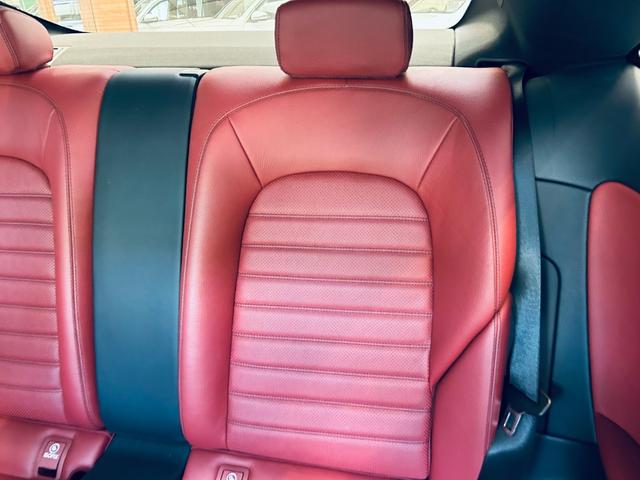 Cクラス C180クーペスポーツレザーエクスクルシブパッケージ レーダーセーフティ パノラマSR HUD ACC 純正ナビ TV バックカメラ applecarplay 純正19インチAW LEDヘッドライト BSM 赤革 メモリ付きパワーシート シートヒーター(45枚目)