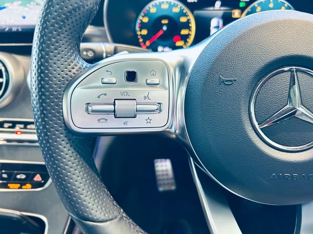 Cクラス C180クーペスポーツレザーエクスクルシブパッケージ レーダーセーフティ パノラマSR HUD ACC 純正ナビ TV バックカメラ applecarplay 純正19インチAW LEDヘッドライト BSM 赤革 メモリ付きパワーシート シートヒーター(54枚目)