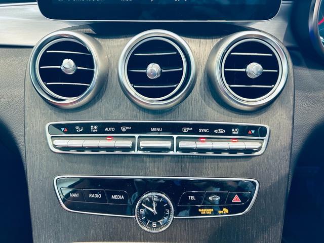 Cクラス C180クーペスポーツレザーエクスクルシブパッケージ レーダーセーフティ パノラマSR HUD ACC 純正ナビ TV バックカメラ applecarplay 純正19インチAW LEDヘッドライト BSM 赤革 メモリ付きパワーシート シートヒーター(61枚目)