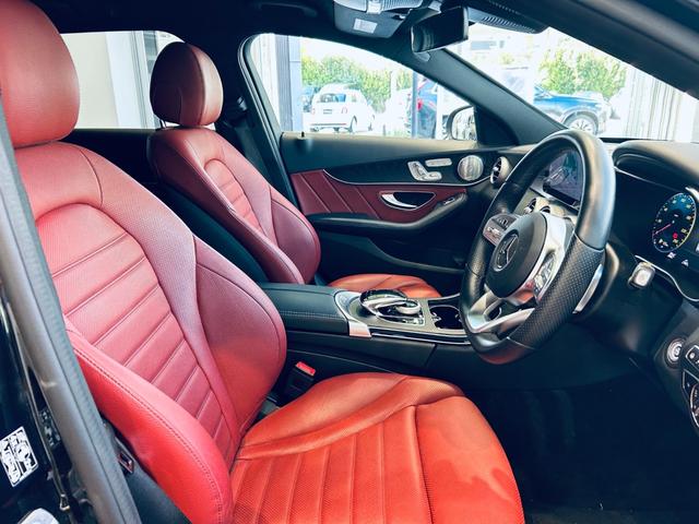 Cクラスステーションワゴン C220dステーションワゴンロレウスEDスポツプラP レザーEXC レーダーセーフティ 1オーナー HUD ACC Burmeste 純正ナビ TV 360°carplay 純18インチAW LED 電動リアゲート 赤革 メモリパワーシート エアシート(37枚目)