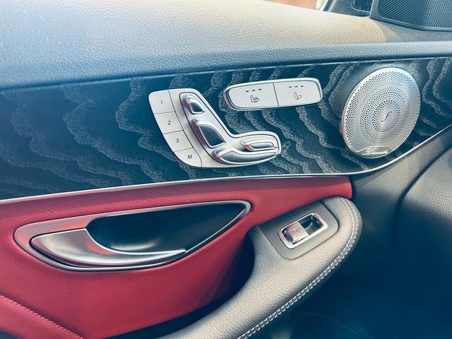 Cクラスステーションワゴン C220dステーションワゴンロレウスEDスポツプラP レザーEXC レーダーセーフティ 1オーナー HUD ACC Burmeste 純正ナビ TV 360°carplay 純18インチAW LED 電動リアゲート 赤革 メモリパワーシート エアシート(52枚目)