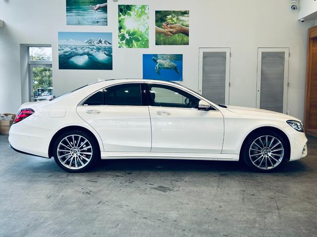 Sクラス S400d スポーツリミテッド レザーEXC レーダーセーフティ 1オーナー パノラマSR HUD ACC Burmeste 純ナビ TV 360°carplay 純20インチAW LED アンビエントライト 黒革 エアシートヒータ(6枚目)