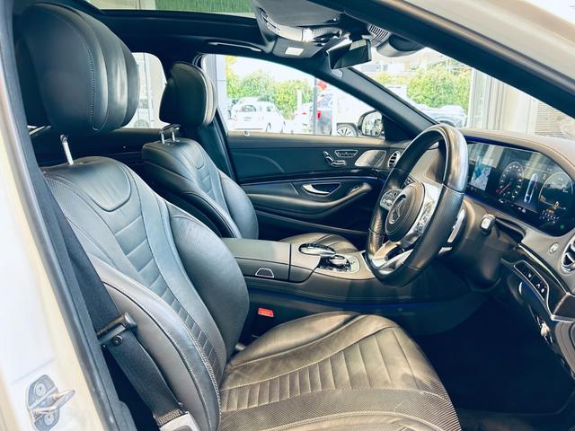 Sクラス S400d スポーツリミテッド レザーEXC レーダーセーフティ 1オーナー パノラマSR HUD ACC Burmeste 純ナビ TV 360°carplay 純20インチAW LED アンビエントライト 黒革 エアシートヒータ(39枚目)