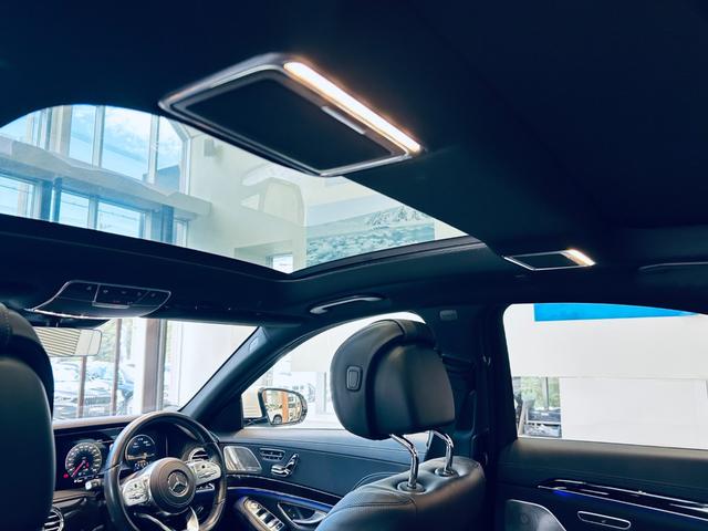 Sクラス S400d スポーツリミテッド レザーEXC レーダーセーフティ 1オーナー パノラマSR HUD ACC Burmeste 純ナビ TV 360°carplay 純20インチAW LED アンビエントライト 黒革 エアシートヒータ(50枚目)