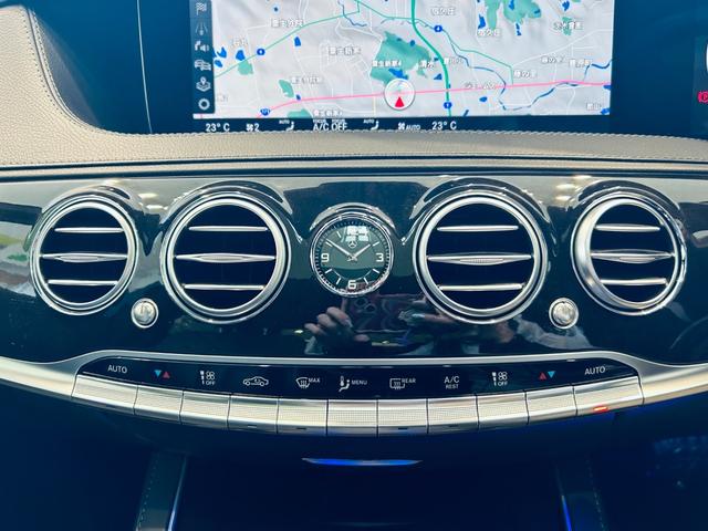 Sクラス S400d スポーツリミテッド レザーEXC レーダーセーフティ 1オーナー パノラマSR HUD ACC Burmeste 純ナビ TV 360°carplay 純20インチAW LED アンビエントライト 黒革 エアシートヒータ(65枚目)