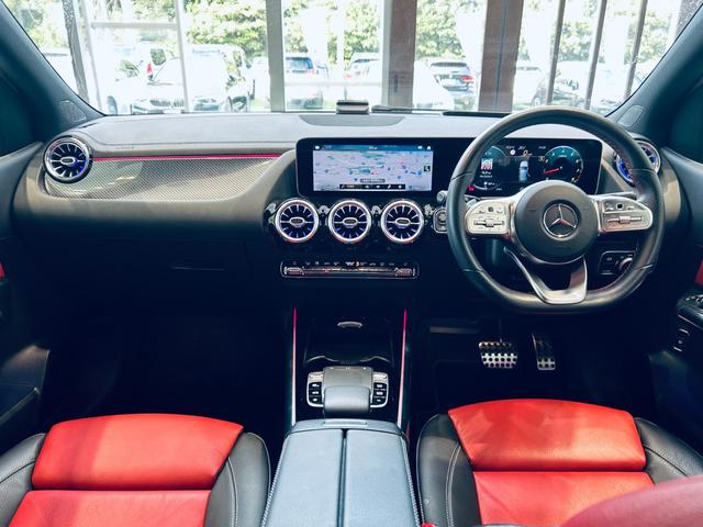Bクラス B180 AMGレザーエクスクルーシブパッケージ レーダーセーフティ アドバンスドP HUD 純正ナビ TV 360° 純18インチAW LED アンビエントライト 電動リアゲート 赤黒革 メモリパワーシート シートヒーター ワイヤレス充電(2枚目)