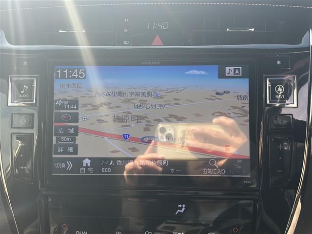 ハリアー 社外ナビ(フルセグTV/CD,DVD/BT)/バックカメラ/電動リアゲート/ドライブレコーダー/パワーシート/社外アルミホイール/ローダウン/オートライト/アイドリングストップ(13枚目)