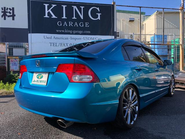 シビック 　ＵＳ仕様　ＵＳＤＭ　全塗装　ＵＳヘッドライト　ＵＳテール　フルタップ式車高調　１８アルミ　ＵＳバンパー　ＵＳボンネット　ＵＳトランク　ＵＳフェンダー　ＵＳリアガーニッシュ　リアスポイラー　地デジナビ（2枚目）
