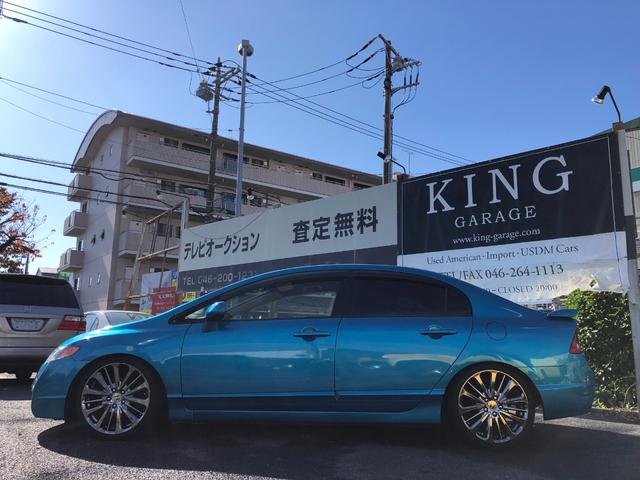 シビック 　ＵＳ仕様　ＵＳＤＭ　全塗装　ＵＳヘッドライト　ＵＳテール　フルタップ式車高調　１８アルミ　ＵＳバンパー　ＵＳボンネット　ＵＳトランク　ＵＳフェンダー　ＵＳリアガーニッシュ　リアスポイラー　地デジナビ（8枚目）