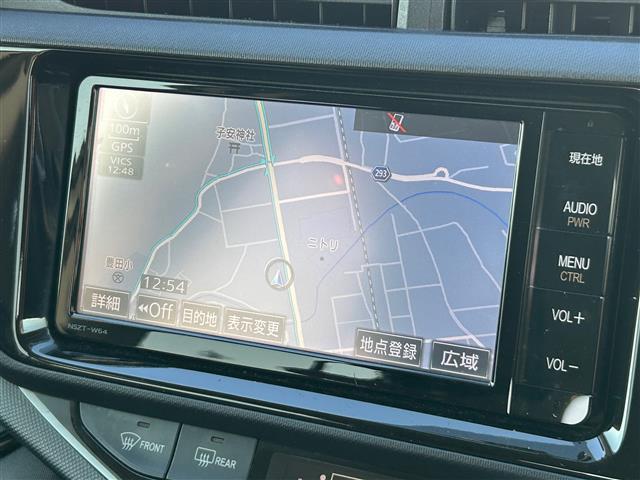 アクア G ナビNSZT-W64 バックカメラ ドラレコ BT フルセグ シートヒーター ステアリングスイッチ ETC クルコン オートライト HID フォグライト スマートキー プッシュスタート(2枚目)
