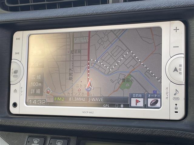 アクア S ナビNSCP-W62 ETC ブルートゥース キーレス 社外アルミホイール スタッドレスタイヤ積込 フロアマット ドアバイザー ウィンカーミラー 横滑り防止 パワーウィンドウ パワーステアリング(6枚目)