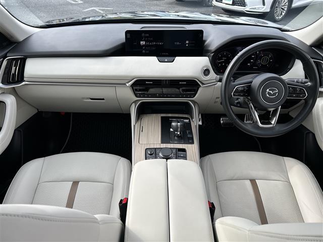 CX-60 XD エクスクルーシブモード ドライバーパーソナライゼーションシステムPKG サンルーフ 革 ナビ 全方位カメラ ETC ドラレコ TV 電動リアゲート BT アップルカープレイ 100V充電 追従クルコン 温冷シート 電動シート(12枚目)