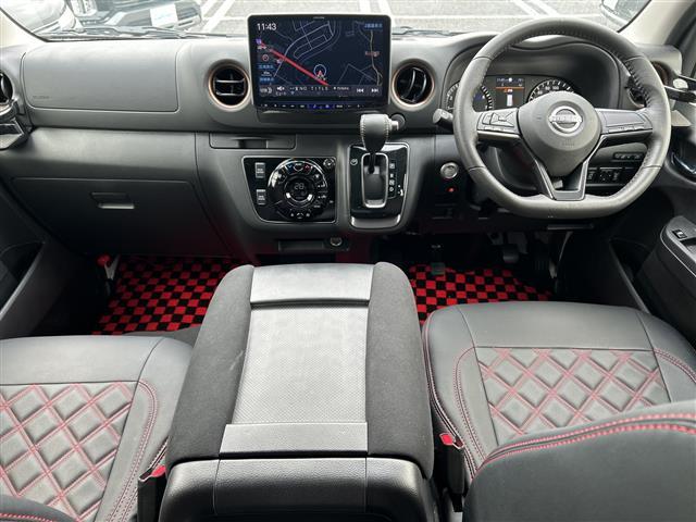 キャラバン ロングプロスタイルプレミアムＧＸ　１オーナー　１１型ナビＸＦ１１ＮＸ－Ｓ　全方位カメラ　電動スライド　ＥＴＣ　ドラレコ　ベットキット　スマートルームミラー　革調シートカバー　ＨＤＭＩ　リアヒータークーラー　ＬＥＤライト　１５インチＡＷ（18枚目）